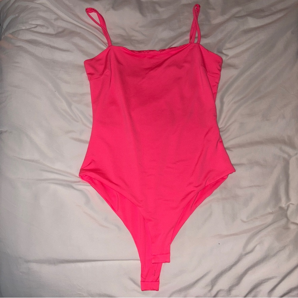 princess polly bright pink tank top bodysuit